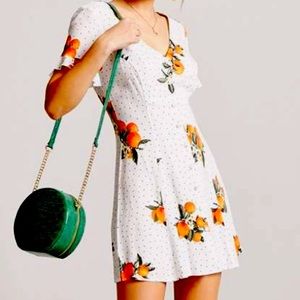 Orange Polka Dot Dress